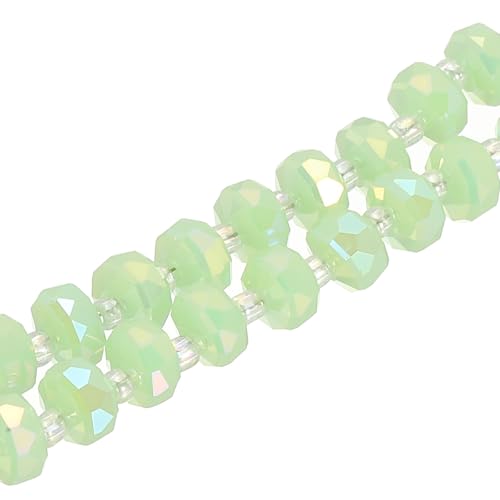 PATIKIL 75 Stk. 8mm OD 5mm dicke Kristallglasperlen, Rondelle Kristallperlen facettierter Edelfelsenstrang mit Abstandperlen für Basteln, Armband, Halskette, Smaragdgrün PATIKIL 75 Stk. 8mm OD 5mm dicke Kristallglasperlen, Rondelle Kristallperlen facettierter Edelfelsenstrang mit Abstandperlen für Basteln, Armband, Halskette, Smaragdgrün von PATIKIL