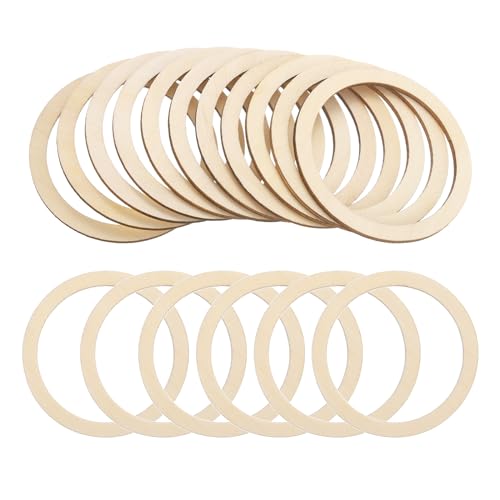 PATIKIL 75mm Holzringe für Bastelarbeiten, 80er Pack Naturholzringe Unbehandelte Holzschleifen Kreisförmige Holzstücke für Weihnachtsschmuck Macrame DIY Basteln PATIKIL 75mm Holzringe für Bastelarbeiten, 80er Pack Naturholzringe Unbehandelte Holzschleifen Kreisförmige Holzstücke für Weihnachtsschmuck Macrame DIY Basteln von PATIKIL
