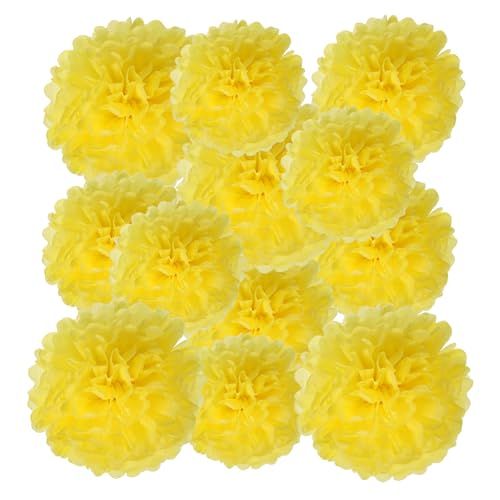 PATIKIL 8" 10" 12" Papierservietten-Pompons, 12 Stück Pompons Papierblumen Ball Papierserviettenblumen für Hochzeit Brautdusche Geburtstagsparty Junggesellinnenabschied Hellgelb PATIKIL 8" 10" 12" Papierservietten-Pompons, 12 Stück Pompons Papierblumen Ball Papierserviettenblumen für Hochzeit Brautdusche Geburtstagsparty Junggesellinnenabschied Hellgelb von PATIKIL