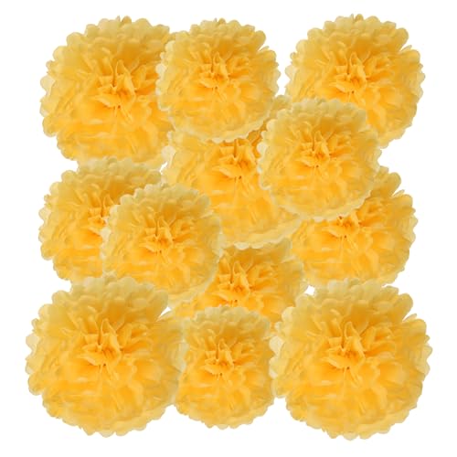 PATIKIL 8" 10" 12" Papierservietten-Pompons, 12 Stück Pompons Papierblumen Ball Papierserviettenblumen in verschiedenen Größen für Hochzeit, Brautdusche, Geburtstagsfeier Gelb PATIKIL 8" 10" 12" Papierservietten-Pompons, 12 Stück Pompons Papierblumen Ball Papierserviettenblumen in verschiedenen Größen für Hochzeit, Brautdusche, Geburtstagsfeier Gelb von PATIKIL