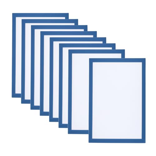 PATIKIL 8 Stück Magnetrahmen, A4 Info-Rahmen selbstklebend Aufklappbarer mit Magnetverschluss bilderrahmen für Postkarte Hinweis Zeichnung, Transparente Oberfläche, Himmelblau PATIKIL 8 Stück Magnetrahmen, A4 Info-Rahmen selbstklebend Aufklappbarer mit Magnetverschluss bilderrahmen für Postkarte Hinweis Zeichnung, Transparente Oberfläche, Himmelblau von PATIKIL