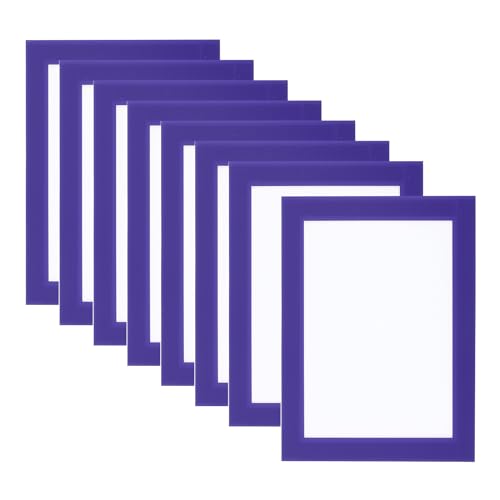 PATIKIL 8 Stück Magnetrahmen, A6 Info-Rahmen selbstklebend Aufklappbarer mit Magnetverschluss bilderrahmen für Postkarte Hinweis Zeichnung, Transparente Oberfläche, Dunkelblau PATIKIL 8 Stück Magnetrahmen, A6 Info-Rahmen selbstklebend Aufklappbarer mit Magnetverschluss bilderrahmen für Postkarte Hinweis Zeichnung, Transparente Oberfläche, Dunkelblau von PATIKIL