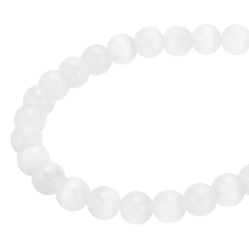 PATIKIL 8 mm Naturklare Quarzlose Perlen Set, Kristallrunde Gesteinstrangperlen Edelsteinlose Perlenset Glasperlen für Armbänder Halskette Ohrringe DIY Teile Schmuck Herstellung, Weiß PATIKIL 8 mm Naturklare Quarzlose Perlen Set, Kristallrunde Gesteinstrangperlen Edelsteinlose Perlenset Glasperlen für Armbänder Halskette Ohrringe DIY Teile Schmuck Herstellung, Weiß von PATIKIL