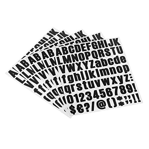 PATIKIL 81Stk Vinyl Buchstabe Nummer Aufkleber Kit 10 Blätter Kleber für Adresse Schwarz PATIKIL 81Stk Vinyl Buchstabe Nummer Aufkleber Kit 10 Blätter Kleber für Adresse Schwarz von PATIKIL
