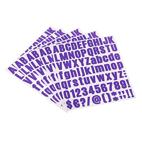PATIKIL 81Stk Vinyl Buchstaben Nummer Aufkleber Kit 10 Blätter Kleber für Adresse Lila PATIKIL 81Stk Vinyl Buchstaben Nummer Aufkleber Kit 10 Blätter Kleber für Adresse Lila von PATIKIL