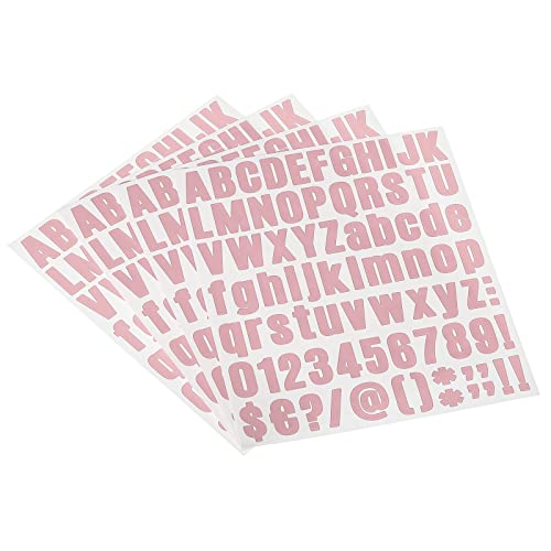 PATIKIL 81Stk Vinyl Buchstaben Nummer Aufkleber Kit 4 Blätter Kleber für Adresse Rosa PATIKIL 81Stk Vinyl Buchstaben Nummer Aufkleber Kit 4 Blätter Kleber für Adresse Rosa von PATIKIL