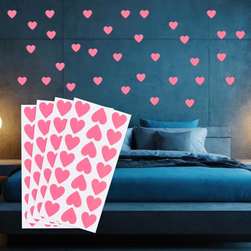 PATIKIL 84 Stück Leuchten im Dunkeln Herz Aufkleber, Selbstklebende Leuchtherz-Aufkleber Leuchten im Dunkeln Wandtattoos für Zimmerdecke Dekoration Party Geburtstag, Pink PATIKIL 84 Stück Leuchten im Dunkeln Herz Aufkleber, Selbstklebende Leuchtherz-Aufkleber Leuchten im Dunkeln Wandtattoos für Zimmerdecke Dekoration Party Geburtstag, Pink von PATIKIL