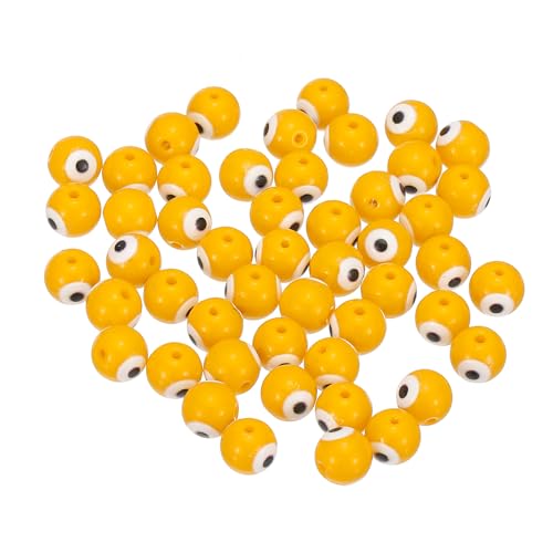 PATIKIL 8mm Böse Augen Perlen, 50 Stück Glas Türkische Böse Augen Charme Runde Spacer Perlen Anhänger Verbinder für DIY Kunsthandwerk Armband Halskette Ohrringe Herstellung, Gelb PATIKIL 8mm Böse Augen Perlen, 50 Stück Glas Türkische Böse Augen Charme Runde Spacer Perlen Anhänger Verbinder für DIY Kunsthandwerk Armband Halskette Ohrringe Herstellung, Gelb von PATIKIL