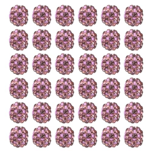 PATIKIL 8mm Strass Tonperlen, 100er Pack Runde Polymer Clay Kristall Charm Perlen für Schmuckherstellung Basteldekoration Halskette Armbänder DIY, Lila PATIKIL 8mm Strass Tonperlen, 100er Pack Runde Polymer Clay Kristall Charm Perlen für Schmuckherstellung Basteldekoration Halskette Armbänder DIY, Lila von PATIKIL