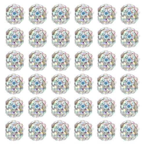PATIKIL 8mm Strass Tonperlen, 100er Pack Runde Polymer Clay Kristall Charm Perlen für Schmuckherstellung Basteldekoration Halskette Armbänder, Mehrfarbig PATIKIL 8mm Strass Tonperlen, 100er Pack Runde Polymer Clay Kristall Charm Perlen für Schmuckherstellung Basteldekoration Halskette Armbänder, Mehrfarbig von PATIKIL