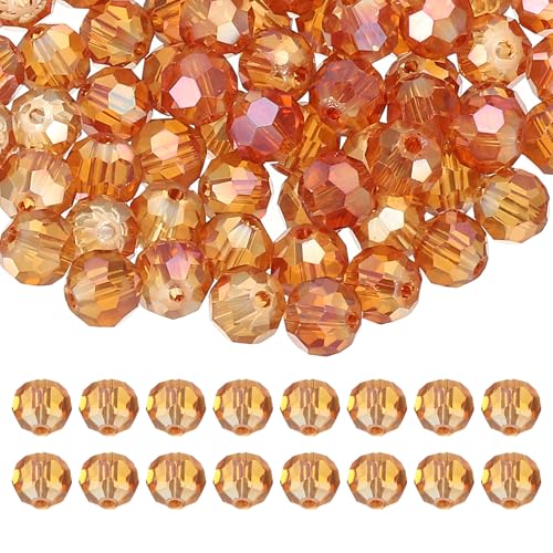 PATIKIL 8mm runde Kristallperlen, 100 Stück Glas facettierte Kugelperlen lose Abstand für die Schmuckherstellung Armband Halskette Ohrringe, Burgunder PATIKIL 8mm runde Kristallperlen, 100 Stück Glas facettierte Kugelperlen lose Abstand für die Schmuckherstellung Armband Halskette Ohrringe, Burgunder von PATIKIL