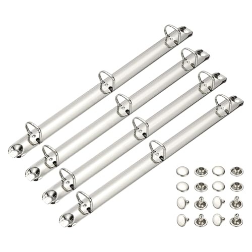 PATIKIL A4 3-Loch-Ringbinder-Mechanismen, 4er-Set 0,63" D-Ring-Ersatzbinder-Planer-Lose-Blatt-Bindungsrücken für Organisatoren DIY-Füllpapier-Aufbewahrungsordner-Zubehör, 20mm Silberton PATIKIL A4 3-Loch-Ringbinder-Mechanismen, 4er-Set 0,63" D-Ring-Ersatzbinder-Planer-Lose-Blatt-Bindungsrücken für Organisatoren DIY-Füllpapier-Aufbewahrungsordner-Zubehör, 20mm Silberton von PATIKIL