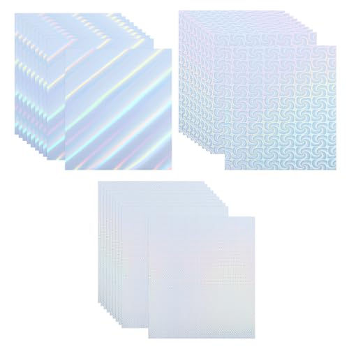 PATIKIL A4 Holographischer Karton, 30er Pack Metallic Irisierendes Spiegelpapier Aufkleberfolie Reflektierende Bögen für Scrapbook Poster DIY Basteln, Stil 1 PATIKIL A4 Holographischer Karton, 30er Pack Metallic Irisierendes Spiegelpapier Aufkleberfolie Reflektierende Bögen für Scrapbook Poster DIY Basteln, Stil 1 von PATIKIL