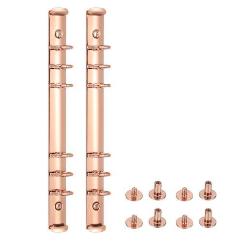 PATIKIL A5 6-Loch Ringbuchmechanismen, 2er Set Ersatzbinder Planer, Roségold PATIKIL A5 6-Loch Ringbuchmechanismen, 2er Set Ersatzbinder Planer, Roségold von PATIKIL