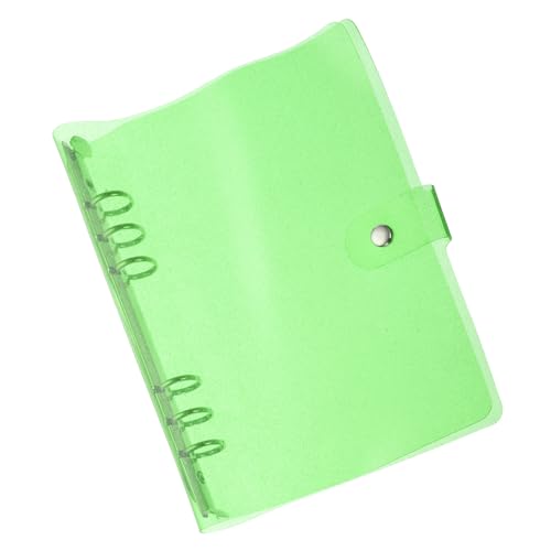 PATIKIL A5 Klare Binderhülle, weiche PVC-Bling-Loose-Leaf-Binder-Schutzhülle mit Druckknopfverschluss für DIY-Meeting-Notizbuch-Ordner, grün PATIKIL A5 Klare Binderhülle, weiche PVC-Bling-Loose-Leaf-Binder-Schutzhülle mit Druckknopfverschluss für DIY-Meeting-Notizbuch-Ordner, grün von PATIKIL