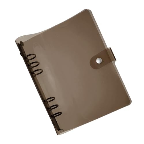PATIKIL A5 Klare Binderhülle, weiche PVC-Loose-Leaf-Binder-Schutzhülle zum Nachfüllen von Notizbuchhüllen mit Druckknopfverschluss für DIY-Meeting-Notizbuch-Ordner, Schwarz PATIKIL A5 Klare Binderhülle, weiche PVC-Loose-Leaf-Binder-Schutzhülle zum Nachfüllen von Notizbuchhüllen mit Druckknopfverschluss für DIY-Meeting-Notizbuch-Ordner, Schwarz von PATIKIL