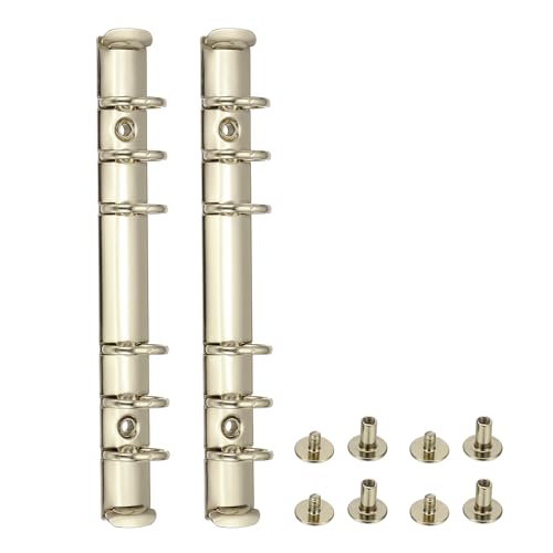 PATIKIL A6 6-Loch Ringbuchmechanismen, 2er-Set Ringbuchrücken Ersatz für Ringbuchplaner von PATIKIL