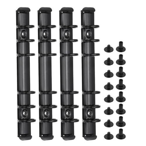 PATIKIL A6 6-Loch Ringbuchmechanismen, 4er Set Ringbuchrücken Ersatz für Ringbuchplaner, Schwarz PATIKIL A6 6-Loch Ringbuchmechanismen, 4er Set Ringbuchrücken Ersatz für Ringbuchplaner, Schwarz von PATIKIL