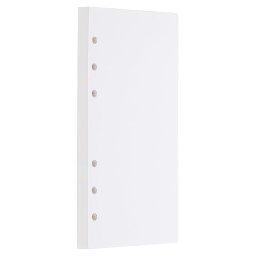 PATIKIL A6 Blank Nachfüllpapier, Loose Leaf Papier 6-Loch-Planer-Nachfüllungen für 6-Ring-Nachfüllbarer Binder-Notizbuchpapier-Füller-Planer-Einsätze, 80 Blätter/160 Seiten, Weiß PATIKIL A6 Blank Nachfüllpapier, Loose Leaf Papier 6-Loch-Planer-Nachfüllungen für 6-Ring-Nachfüllbarer Binder-Notizbuchpapier-Füller-Planer-Einsätze, 80 Blätter/160 Seiten, Weiß von PATIKIL