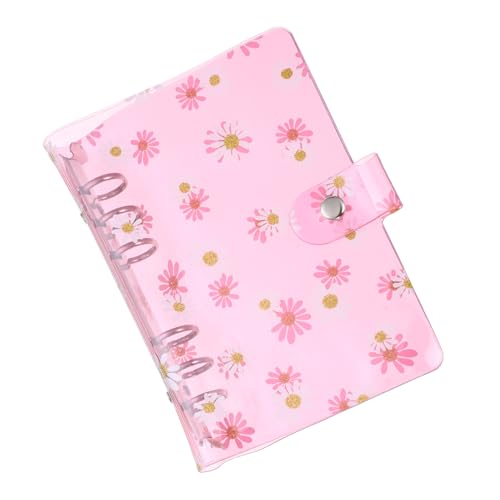 PATIKIL A6 Blumenklare Binderhülle, weiche PVC-Loose-Leaf-Binder-Schutzhülle mit Druckknopfverschluss für DIY-Meeting-Notizbuch-Ordner, Pink PATIKIL A6 Blumenklare Binderhülle, weiche PVC-Loose-Leaf-Binder-Schutzhülle mit Druckknopfverschluss für DIY-Meeting-Notizbuch-Ordner, Pink von PATIKIL