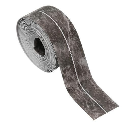 PATIKIL Abdichtungsband Selbstklebend, PVC Toilettenabdichtungsstreifen Badewannenabdichtungsstreifen Klebeband für Badezimmer Küchenarbeitsplatte, Tintenmalerei (3,8 cm x 5 m) von PATIKIL