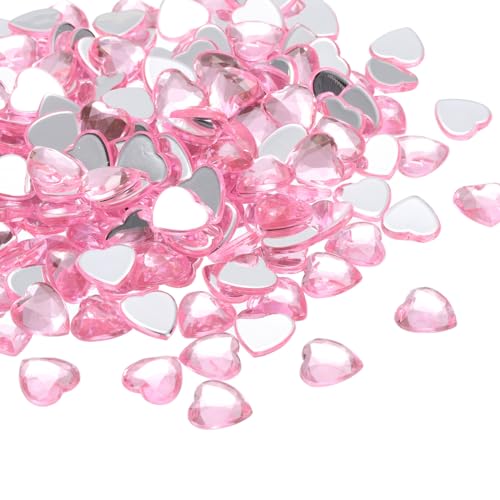 PATIKIL Acrylherzen für den Valentinstag, 200 Stück herzförmige Kristallsteine Vasenfüller Tischstreu Ornamente für Party Hochzeitsdekoration, Pink von PATIKIL