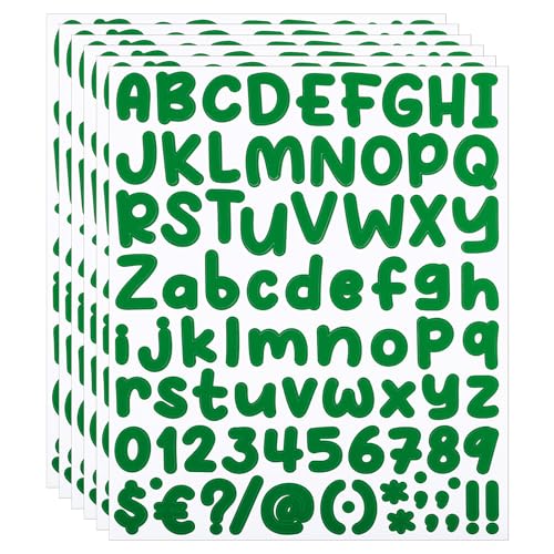 PATIKIL Alphabet Buchstaben Zahlen Aufkleber, 6 Bögen Selbstklebende Vinyl DIY Großbuchstaben Etiketten für Briefkasten Büro Fenster Geschenkbox Scrapbook Dekor, Dunkelgrün PATIKIL Alphabet Buchstaben Zahlen Aufkleber, 6 Bögen Selbstklebende Vinyl DIY Großbuchstaben Etiketten für Briefkasten Büro Fenster Geschenkbox Scrapbook Dekor, Dunkelgrün von PATIKIL