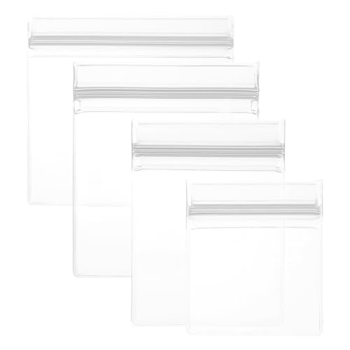 PATIKIL Anti-Tarnish Schmuckbeutel, 30 Stück EVA Schmuckaufbewahrungs-Zipperbeutel Anti-Oxidation Kleiner Beutel zur Verpackung Schmuck Ohrringen Ringen Halsketten, 4 Größen, Weiß von PATIKIL