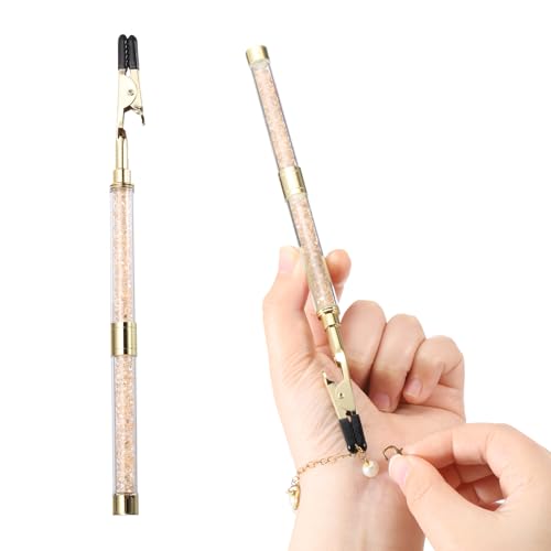 PATIKIL Armbandverschluss-Helfer, Armbandhilfe-Tool zum selbstständigen Anlegen mit Gummischutzspitze, Schmuck-Schnellverschlusseinrichtung für Halskette, Reißverschluss, Champagner/Golden PATIKIL Armbandverschluss-Helfer, Armbandhilfe-Tool zum selbstständigen Anlegen mit Gummischutzspitze, Schmuck-Schnellverschlusseinrichtung für Halskette, Reißverschluss, Champagner/Golden von PATIKIL