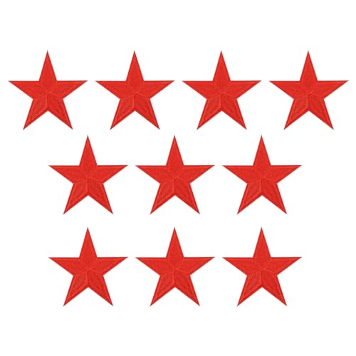 PATIKIL Aufbügelbare Aufnäher 10 Packung 5 Stern Aufnäher Bestickte Aufnäher Applikationen Verzierungen für Kleidung Jacken Hut Rucksack Reparieren Dekorationen Rot PATIKIL Aufbügelbare Aufnäher 10 Packung 5 Stern Aufnäher Bestickte Aufnäher Applikationen Verzierungen für Kleidung Jacken Hut Rucksack Reparieren Dekorationen Rot von PATIKIL