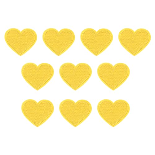 PATIKIL Aufbügelbare Aufnäher 10 Packung Herz Form Aufnäher Bestickte Aufnäher Liebe Applikationen Verzierungen für Kleidung Jacken Hut Rucksack Reparieren Dekorationen Gelb PATIKIL Aufbügelbare Aufnäher 10 Packung Herz Form Aufnäher Bestickte Aufnäher Liebe Applikationen Verzierungen für Kleidung Jacken Hut Rucksack Reparieren Dekorationen Gelb von PATIKIL
