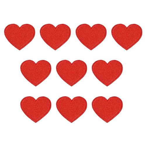 PATIKIL Aufbügelbare Aufnäher 10 Packung Herz Form Aufnäher Bestickte Aufnäher Liebe Applikationen Verzierungen für Kleidung Jacken Hut Rucksack Reparieren Dekorationen Rot PATIKIL Aufbügelbare Aufnäher 10 Packung Herz Form Aufnäher Bestickte Aufnäher Liebe Applikationen Verzierungen für Kleidung Jacken Hut Rucksack Reparieren Dekorationen Rot von PATIKIL
