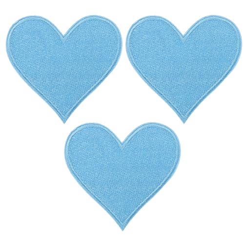 PATIKIL 3er-Pack Herzförmige Aufbügelbare Aufnäher - Himmelblau - Romantik - Aufnäher - Bügelpatches PATIKIL 3er-Pack Herzförmige Aufbügelbare Aufnäher - Himmelblau - Romantik - Aufnäher - Bügelpatches von PATIKIL