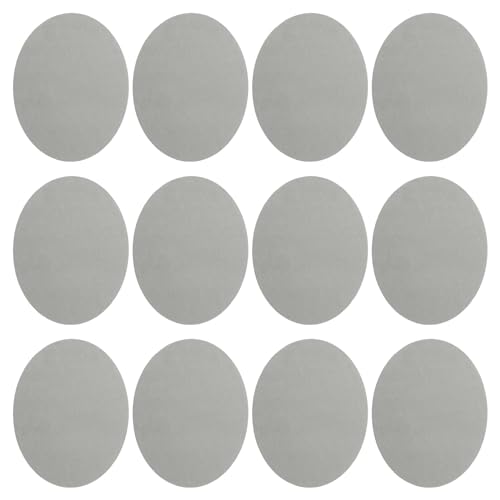 PATIKIL Aufbügelflicken, 12er Pack Samt Ellenbogen Knie Flicken Set zur Reparatur und Dekoration von Kleidung, Pullovern, Hosen, Hemden, Jacken, Hellgrau PATIKIL Aufbügelflicken, 12er Pack Samt Ellenbogen Knie Flicken Set zur Reparatur und Dekoration von Kleidung, Pullovern, Hosen, Hemden, Jacken, Hellgrau von PATIKIL