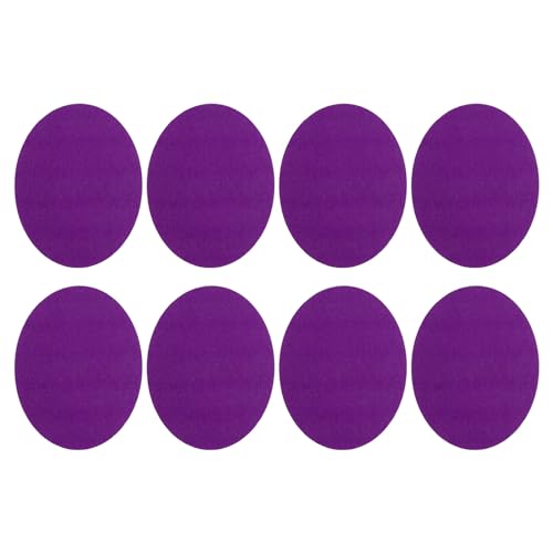PATIKIL Aufbügelflicken, 8er Pack Samt Ellenbogen Knie Flicken Set zum Reparieren und Dekorieren von Kleidung, Pullovern, Hosen, Hemden, Jacken, Violett PATIKIL Aufbügelflicken, 8er Pack Samt Ellenbogen Knie Flicken Set zum Reparieren und Dekorieren von Kleidung, Pullovern, Hosen, Hemden, Jacken, Violett von PATIKIL