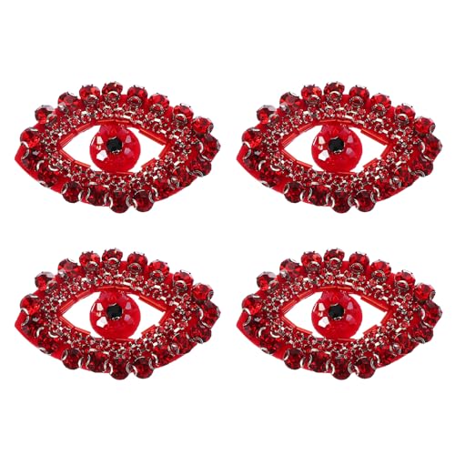PATIKIL Augen Strass-Patches, 4 Stück Augen-Patches zum Aufnähen Applikationen Strass Applikation Glitzer Kristall-Patches für Schuhe Kleidung Hosen Taschen Hüte Hemden, Rot PATIKIL Augen Strass-Patches, 4 Stück Augen-Patches zum Aufnähen Applikationen Strass Applikation Glitzer Kristall-Patches für Schuhe Kleidung Hosen Taschen Hüte Hemden, Rot von PATIKIL