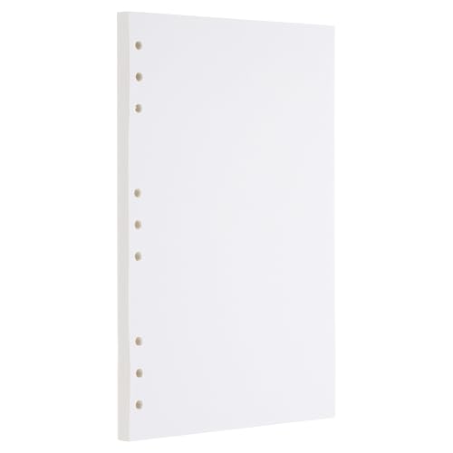 PATIKIL B5 Blank Nachfüllpapier, Loose Leaf Papier 9-Loch-Planer-Nachfüllungen für 9-Ring-Nachfüllbarer Binder Notizbuchpapier Füller Planer-Einsätze, 80 Blätter/160 Seiten, Weiß PATIKIL B5 Blank Nachfüllpapier, Loose Leaf Papier 9-Loch-Planer-Nachfüllungen für 9-Ring-Nachfüllbarer Binder Notizbuchpapier Füller Planer-Einsätze, 80 Blätter/160 Seiten, Weiß von PATIKIL