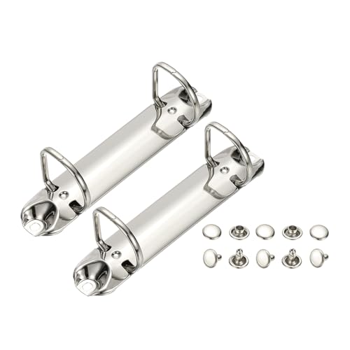 PATIKIL B7 2-Loch-Ringbinder-Mechanismen, 2er-Set 0,98" D-Ring-Ersatzbinder-Planer-Lose-Blatt-Bindungsspulen für Organisatoren DIY-Füllpapier-Aufbewahrungsordner-Zubehör, 26mm Silberton PATIKIL B7 2-Loch-Ringbinder-Mechanismen, 2er-Set 0,98" D-Ring-Ersatzbinder-Planer-Lose-Blatt-Bindungsspulen für Organisatoren DIY-Füllpapier-Aufbewahrungsordner-Zubehör, 26mm Silberton von PATIKIL