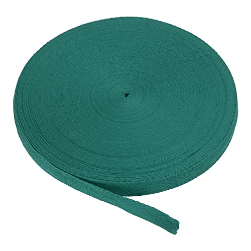 PATIKIL Baumwollband Baumwolle Gurtband 15mm x 45m, Schrägband Baumwoll Nahtband Köperband Saumband Einfassband Stoffband Webband zum Nähen für DIY Basteln Stricken Verpackungen, Smaragd PATIKIL Baumwollband Baumwolle Gurtband 15mm x 45m, Schrägband Baumwoll Nahtband Köperband Saumband Einfassband Stoffband Webband zum Nähen für DIY Basteln Stricken Verpackungen, Smaragd von PATIKIL