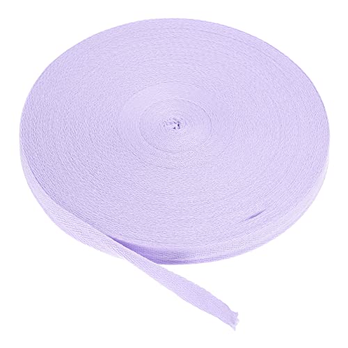 PATIKIL Baumwollband Baumwolle Gurtband 15mm x 45m, Schrägband Baumwoll Nahtband Köperband Saumband Einfassband Stoffband Webband zum Nähen für DIY Basteln Stricken Verpackung, Helles Lila PATIKIL Baumwollband Baumwolle Gurtband 15mm x 45m, Schrägband Baumwoll Nahtband Köperband Saumband Einfassband Stoffband Webband zum Nähen für DIY Basteln Stricken Verpackung, Helles Lila von PATIKIL