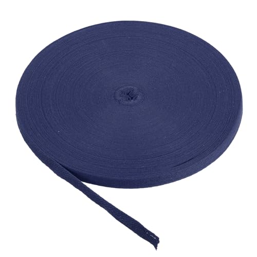 PATIKIL Baumwollband Baumwolle Gurtband 15mm x 45m, Schrägband Baumwoll Nahtband Köperband Saumband Stoffband Webband Ribbon zum Nähen für DIY Basteln Stricken Verpackung, Mitternachtsblau PATIKIL Baumwollband Baumwolle Gurtband 15mm x 45m, Schrägband Baumwoll Nahtband Köperband Saumband Stoffband Webband Ribbon zum Nähen für DIY Basteln Stricken Verpackung, Mitternachtsblau von PATIKIL