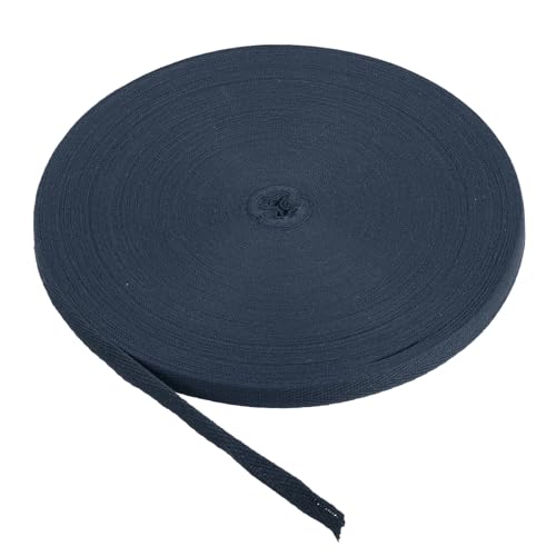 PATIKIL Baumwollband Baumwolle Gurtband 15mm x 45m, Schrägband Baumwoll Nahtband Köperband Saumband Stoffband Webband Ribbon zum Nähen für DIY Basteln Stricken Verpackungen, Blau Lila von PATIKIL
