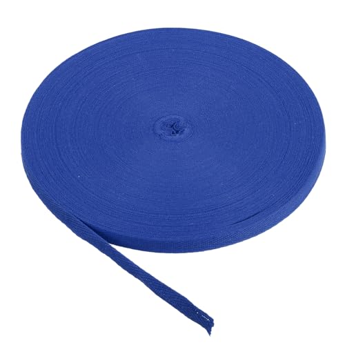 PATIKIL Baumwollband Baumwolle Gurtband 15mm x 45m, Schrägband Baumwoll Nahtband Köperband Saumband Stoffband Webband Ribbon zum Nähen für DIY Basteln Stricken Verpackungen, Dunkelblau PATIKIL Baumwollband Baumwolle Gurtband 15mm x 45m, Schrägband Baumwoll Nahtband Köperband Saumband Stoffband Webband Ribbon zum Nähen für DIY Basteln Stricken Verpackungen, Dunkelblau von PATIKIL