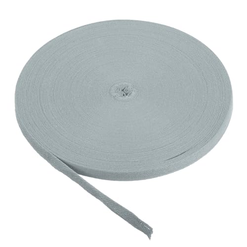 PATIKIL Baumwollband Baumwolle Gurtband 15mm x 45m, Schrägband Baumwoll Nahtband Köperband Saumband Stoffband Webband Ribbon zum Nähen für DIY Basteln Stricken Verpackungen, Eisen grau PATIKIL Baumwollband Baumwolle Gurtband 15mm x 45m, Schrägband Baumwoll Nahtband Köperband Saumband Stoffband Webband Ribbon zum Nähen für DIY Basteln Stricken Verpackungen, Eisen grau von PATIKIL