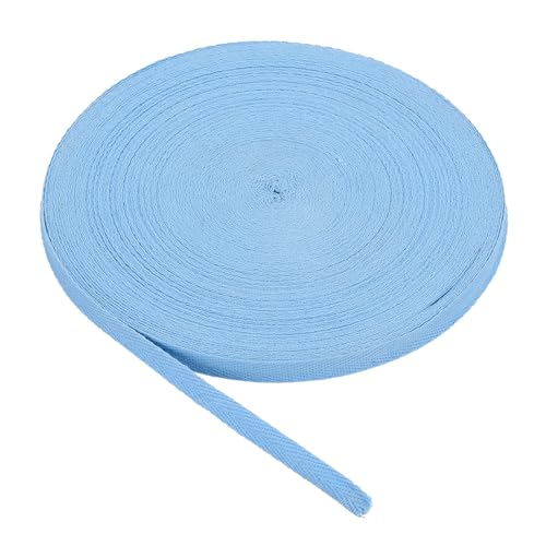 PATIKIL Baumwollband Baumwolle Gurtband 15mm x 45m, Schrägband Baumwoll Nahtband Köperband Saumband Stoffband Webband Ribbon zum Nähen für DIY Basteln Stricken Verpackungen, Staubiges Blau PATIKIL Baumwollband Baumwolle Gurtband 15mm x 45m, Schrägband Baumwoll Nahtband Köperband Saumband Stoffband Webband Ribbon zum Nähen für DIY Basteln Stricken Verpackungen, Staubiges Blau von PATIKIL