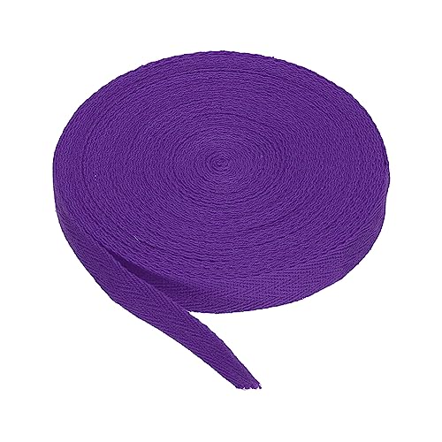 PATIKIL Baumwollband Baumwolle Gurtband 15mm x 9m, Schrägband Baumwoll Nahtband Köperband Saumband Einfassband Stoffband Webband für DIY Nähen Basteln Stricken Verpackungen, Dunkelviolett PATIKIL Baumwollband Baumwolle Gurtband 15mm x 9m, Schrägband Baumwoll Nahtband Köperband Saumband Einfassband Stoffband Webband für DIY Nähen Basteln Stricken Verpackungen, Dunkelviolett von PATIKIL