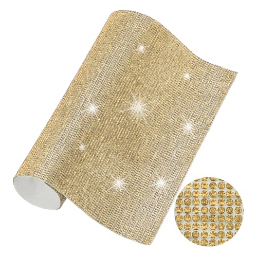 PATIKIL Bling Crystal Rhinestone Sheet, 9.4"x7.9" Selbstklebende StrassGestein-Aufkleber für DIY-Bastelarbeiten, Geschenke, Telefon- und Auto-Dekorationen, Hellgelb PATIKIL Bling Crystal Rhinestone Sheet, 9.4"x7.9" Selbstklebende StrassGestein-Aufkleber für DIY-Bastelarbeiten, Geschenke, Telefon- und Auto-Dekorationen, Hellgelb von PATIKIL