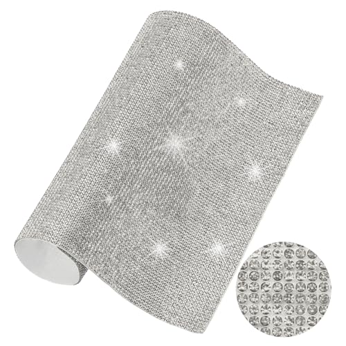 PATIKIL Bling Crystal Rhinestone Sheet, 9.4"x7.9" Selbstklebende StrassGestein-Aufkleber für DIY-Bastelarbeiten, Geschenke, Telefon- und Auto-Dekorationen, Silber Weiß PATIKIL Bling Crystal Rhinestone Sheet, 9.4"x7.9" Selbstklebende StrassGestein-Aufkleber für DIY-Bastelarbeiten, Geschenke, Telefon- und Auto-Dekorationen, Silber Weiß von PATIKIL