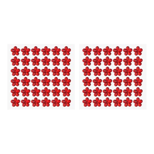 PATIKIL Blumen Selbstklebende Strasssticker, 2 Blatt/72 Stk. Gesichtsjuwelensticker Kristallverzierungsbogen für Basteln Nageldekoration Make-up DIY, Rot PATIKIL Blumen Selbstklebende Strasssticker, 2 Blatt/72 Stk. Gesichtsjuwelensticker Kristallverzierungsbogen für Basteln Nageldekoration Make-up DIY, Rot von PATIKIL