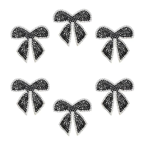 PATIKIL Bogen Strass-Patches, 6 Stück Bogenform Nähen/Aufbügeln Applikation Strass Applikation Glitzer Kristall Patches für Schuhe Kleidung Hosen Taschen Hüte Hemden DIY Handwerk, Schwarz PATIKIL Bogen Strass-Patches, 6 Stück Bogenform Nähen/Aufbügeln Applikation Strass Applikation Glitzer Kristall Patches für Schuhe Kleidung Hosen Taschen Hüte Hemden DIY Handwerk, Schwarz von PATIKIL